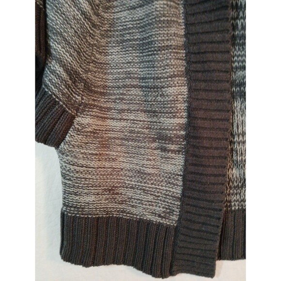 NWT Sonoma Life +style Shawl Cardigan Sweater 3button Light/ Dark Grays Womens M - Picture 4 of 16